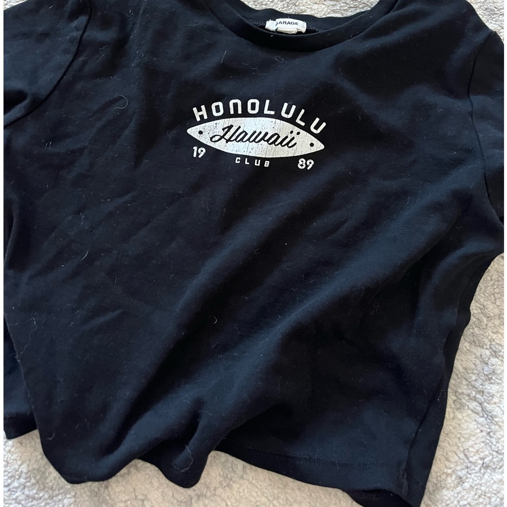 Black Honolulu baby tee
